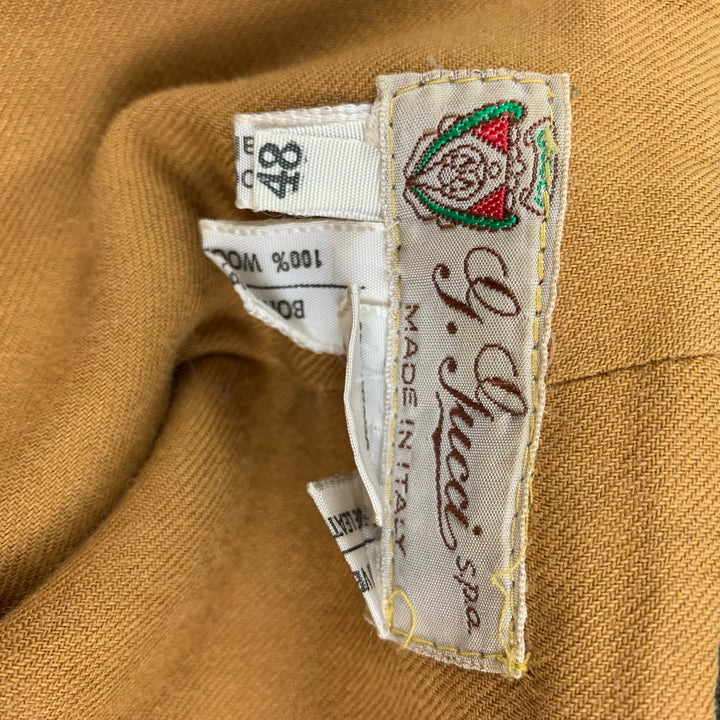 Vintage GUCCI Size 38 Green Forest Green Mixed Materials Wool Jacket
