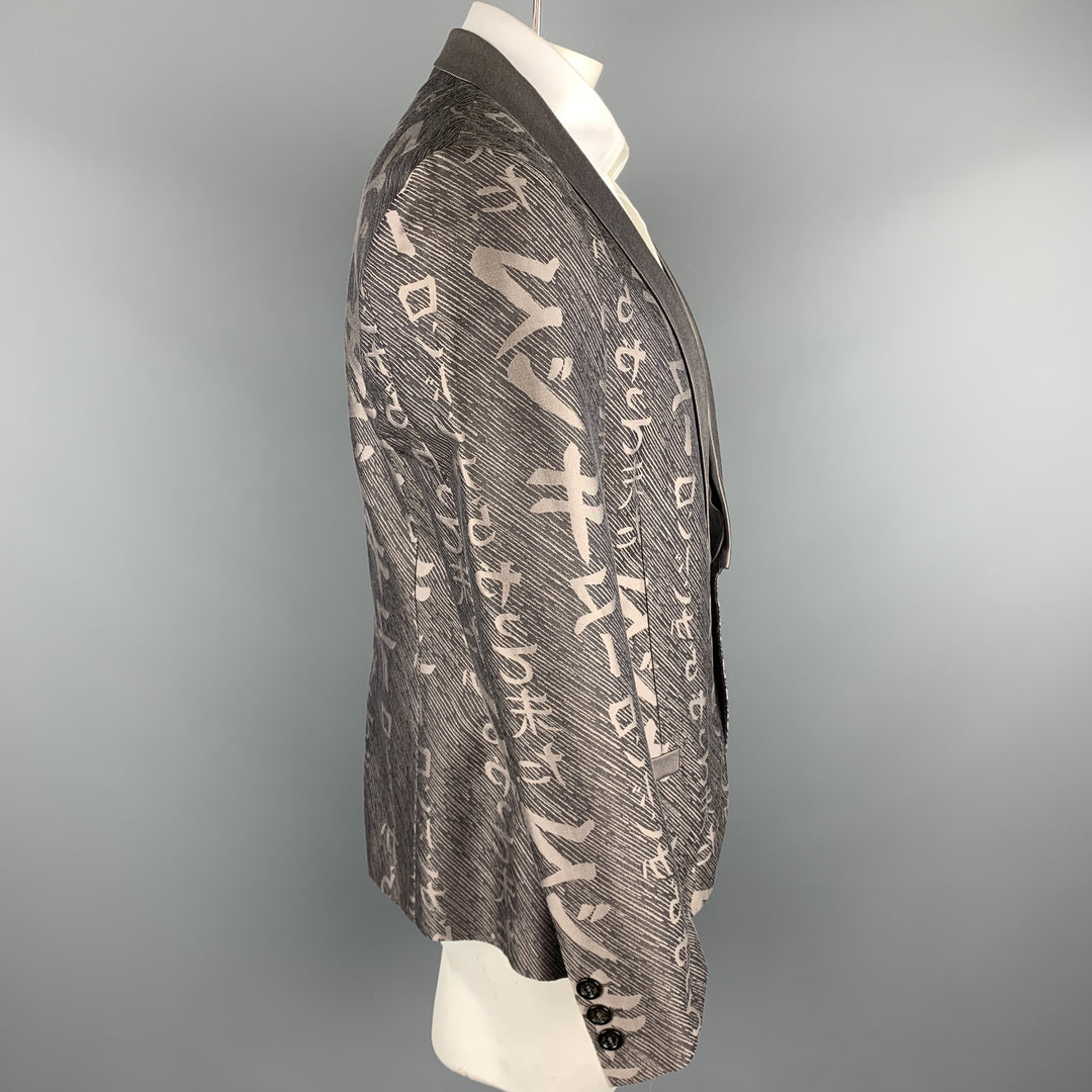 MCQ by ALEXANDER MCQUEEN Talla 44 Abrigo deportivo de algodón / seda con estampado color topo