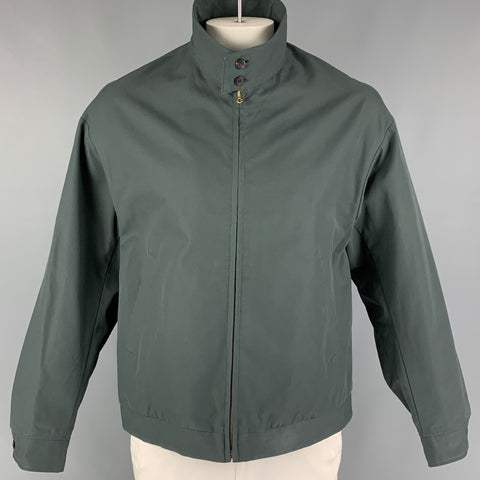 VISVIM Chaqueta Ketchikan con cremallera de algodón verde oliva talla L