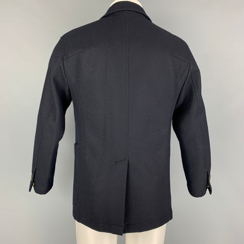 TS (S) Size 38 Navy Wool Notch Lapel Jacket