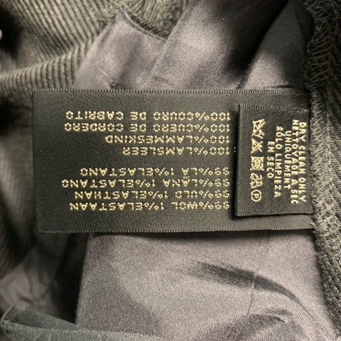 RALPH LAUREN BLACK LABEL Size 10 Grey Wool &  Elastane Dress Pants