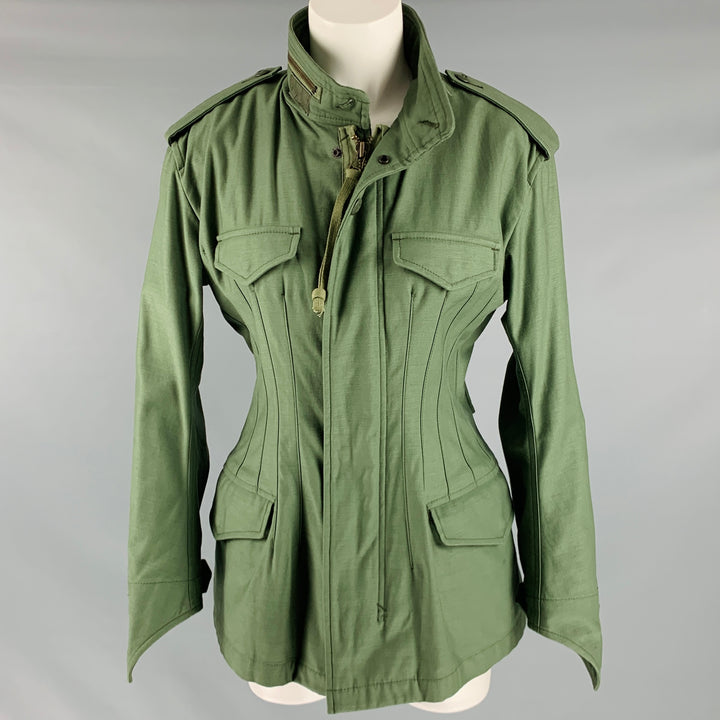JUNYA WATANABE AW10 Runway Size L Green Cotton Military Coat