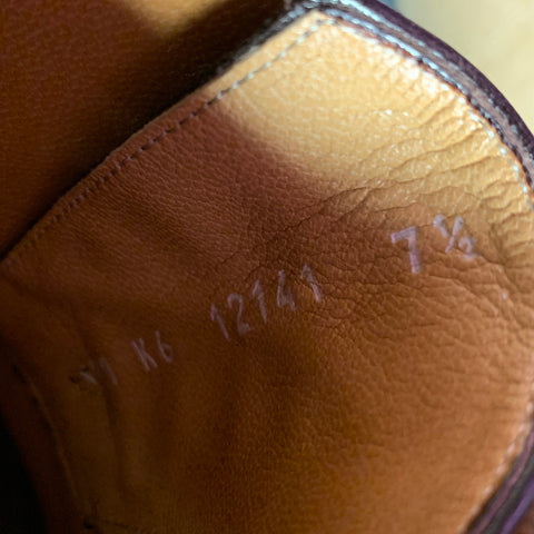 A.TESTONI Size 7.5 Brown Perforated Suede Wingtip Lace Up Shoes
