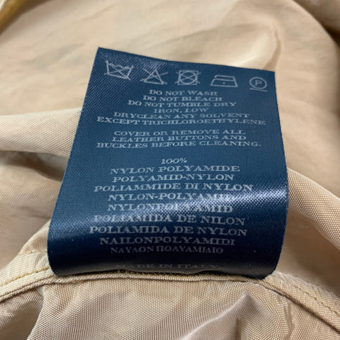 BURBERRY LONDON Size M Beige Nylon Belted Trenchcoat