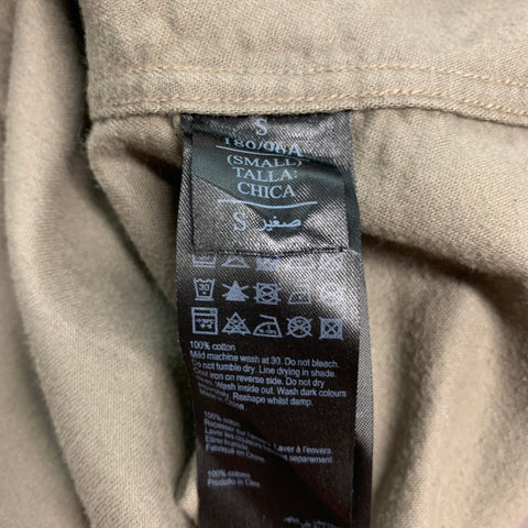 ALLSAINTS Size S Green Cotton Flannel Long Sleeve Shirt