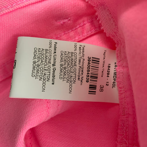 Vaqueros con dobladillo sin rematar de mezclilla rosa talla 2 de MSGM