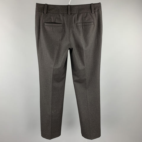 CELINE Taille 4 Pantalon habillé à jambe large en laine anthracite