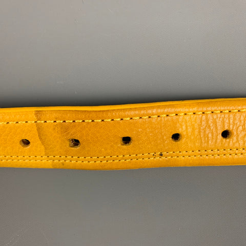 SERGIO TACCHINI Size 38 Yellow Leather Belt