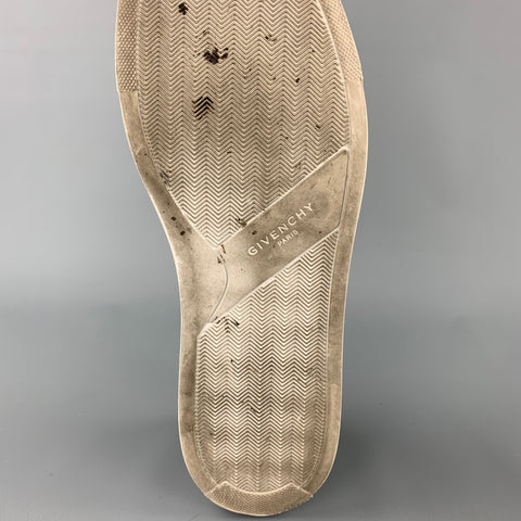 GIVENCHY Size 9 Olive Camouflage Leather Slip On Sneakers