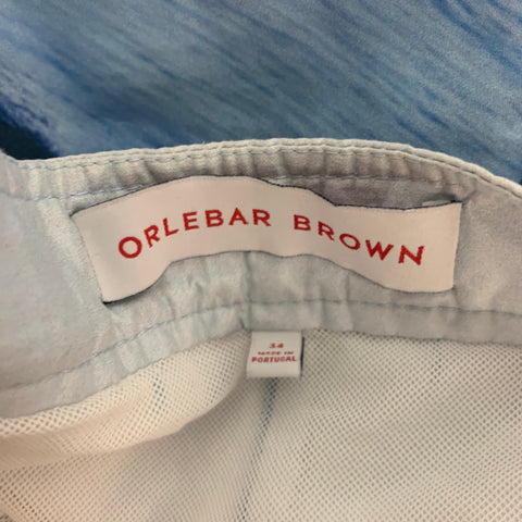 ORLEBAR BROWN Size 34 Multi-Color Boats Side Tabs Swim Trunks