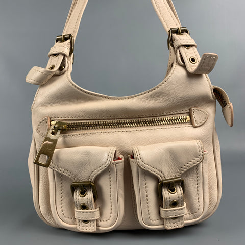 MARC JACOBS Pale Pink Leather Brass Mini Brass Handbag