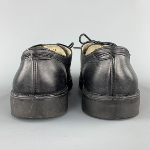 YOU MUST CREATE YMC Size 9 Black Leather Track Sole Lace Up
