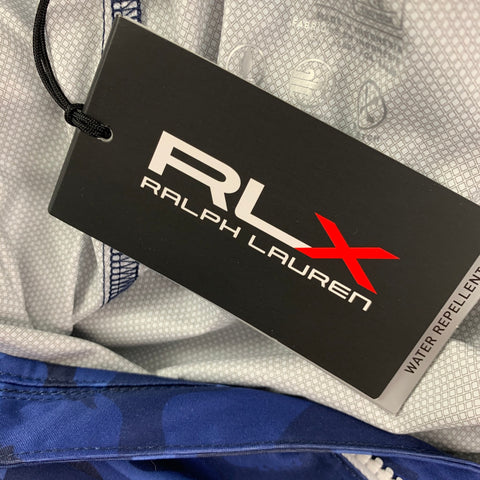 RLX par RALPH LAUREN Taille L Veste demi-zippée camouflage bleue