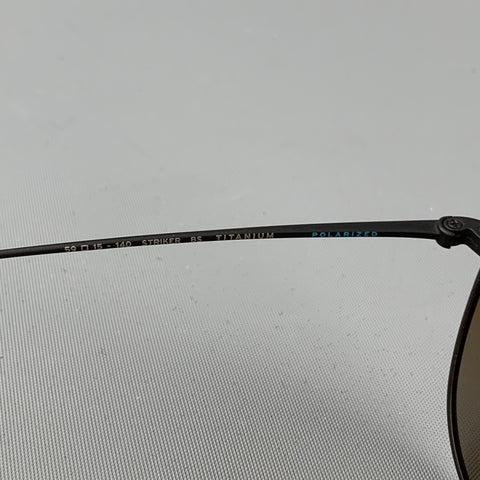 SALT Black Titanium Aviator Sunglasses