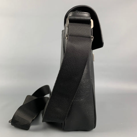 MONT BLANC Black Leather Rectangle Shoulder Bag