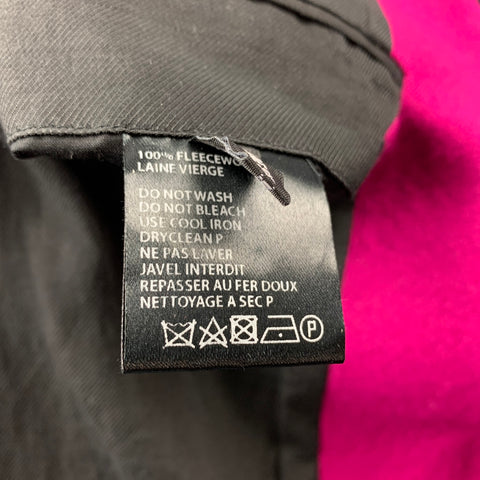 HAIDER ACKERMANN Size 42 Raspberry Wool Notch Lapel Suit