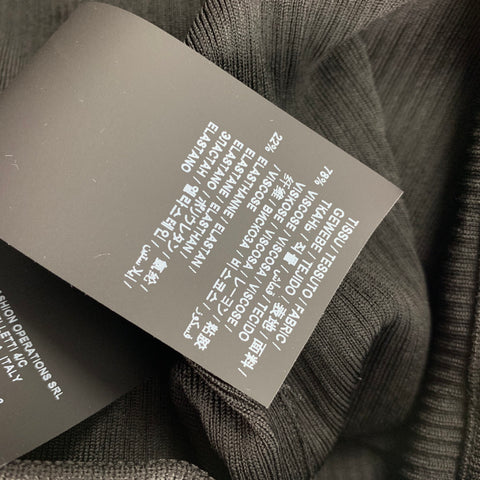 SAINT LAURENT Pantalón corto de jinete de canalé de viscosa negro Talla S