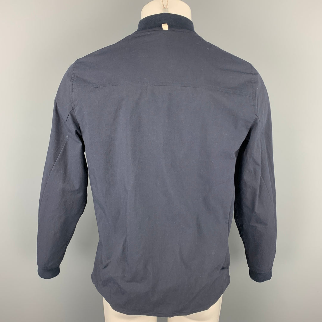 NORSE PROJECTS Size M Navy Nylon Zip Up Jacket