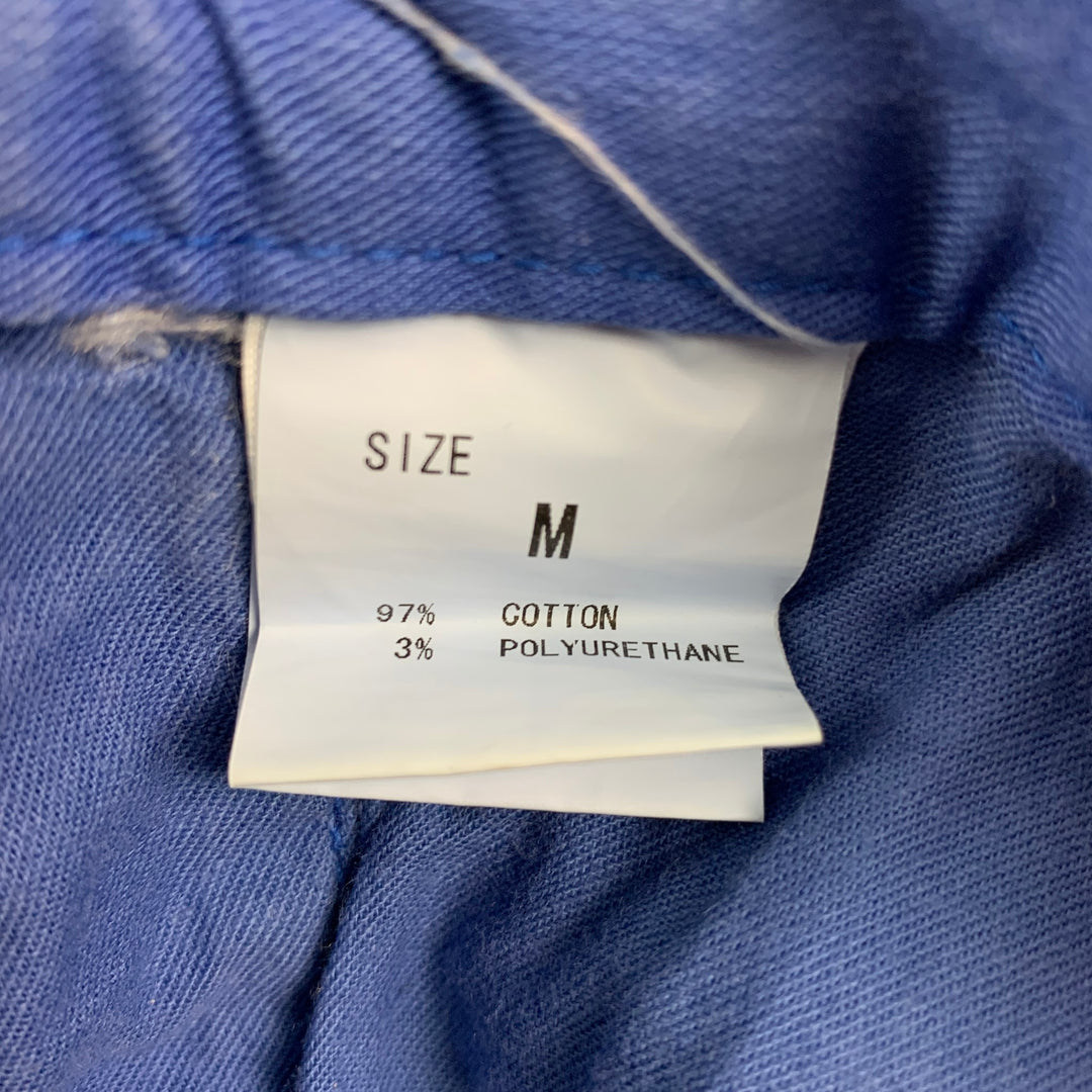 BEAMS Pantalon décontracté chino en coton et polyuréthane bleu taille M