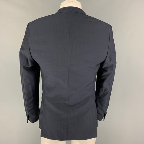 THE KOOPLES Size 36 Navy Wool Mohair Notch Lapel Sport Coat