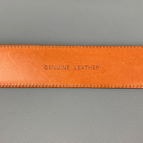 STEFANOBI Size 38 Navy Leather Belt
