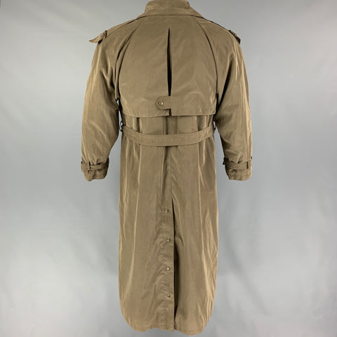 BOGNER Size 44 Olive Double Breasted Belted Coat