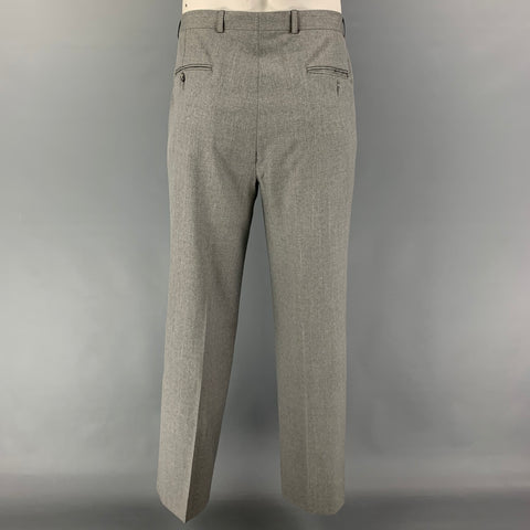 BURBERRY LONDON Size 42 Long Gray Wool Notch Lapel Suit