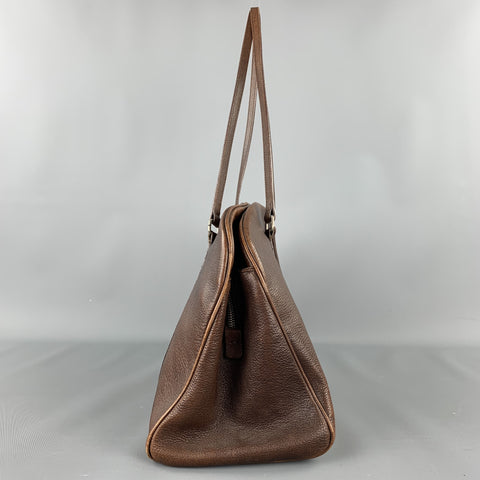 Vintage TARDINI Brown Leather Shoulder Handbag