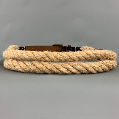 PIAZZA SEMPIONE Size S Natural Rope Leather Belt