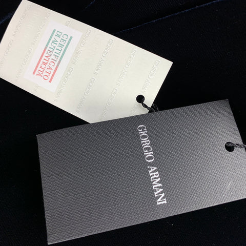 GIORGIO ARMANI Size 34 Navy Velvet Dress Pants