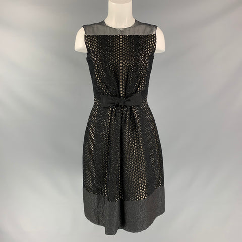 GIAMBATTISTA VALLI Size S Black Lace Dress