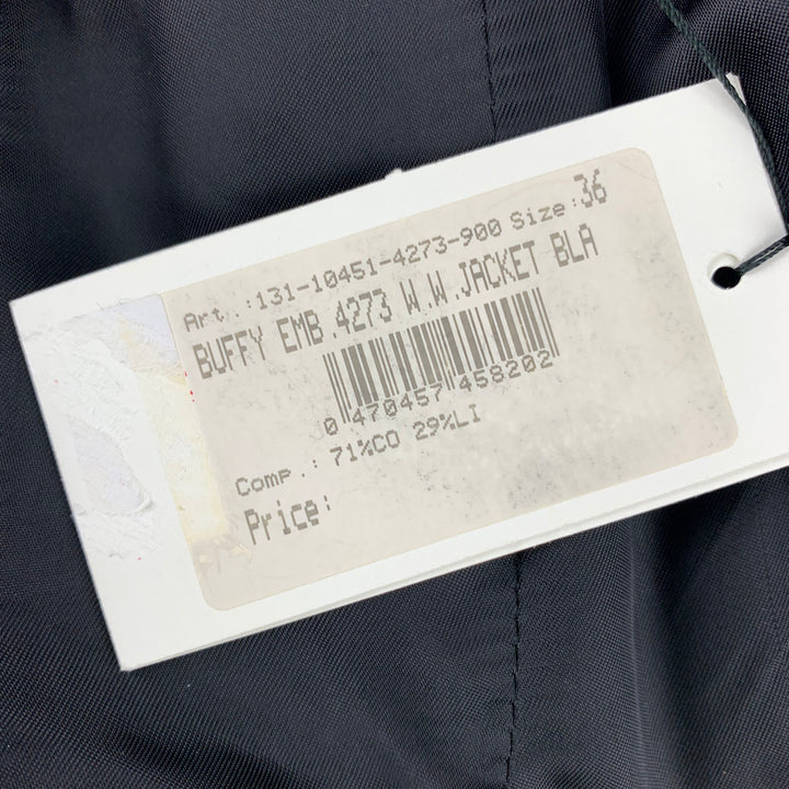 DRIES VAN NOTEN Size 6 Black Beaded Cotton / Linen Vest