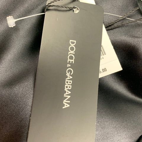 DOLCE &amp; GABBANA Vestido de tweed en mezcla de lana virgen negro talla 6