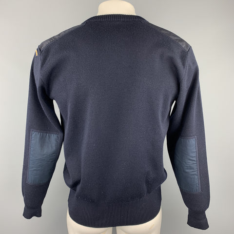 PAUL & SHARK Size L Navy Wool / Acrylic V-Neck Pullover