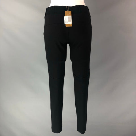 MINNIE ROSE Size S Black Rayon Blend Solid Elastic Waistband Casual Pants