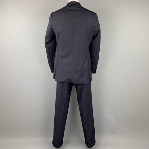 POLO by RALPH LAUREN Size 42 Long Navy Wool Notch Lapel Suit