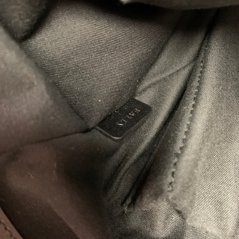 BALLY Black Stripe Leather Rectangle Tote Bag