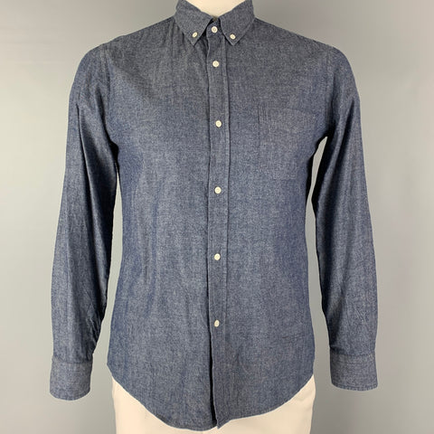 JOURNAL STANDARD Size XL Blue Cotton Patch Pocket Long Sleeve Shirt