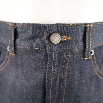 GIVENCHY Size 32 Dark Navy Denim Black Stripe Bar Jeans