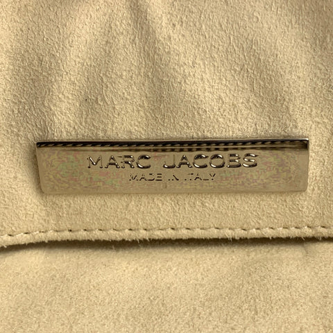 MARC JACOBS Black Contrast Stitching Leather Top Handles Handbag
