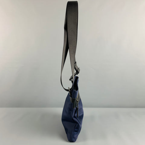 MICHAEL KORS Sac bandoulière en nylon et cuir noir marine