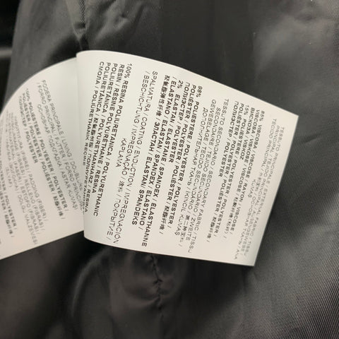 VERSACE JEANS Taille 38 Veste bomber zippée en mélange de viscose matelassée noire