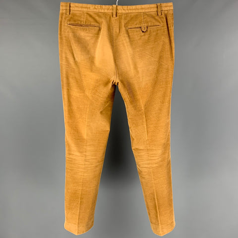 SHIPLEY and HALMOS Size 34 Mustard Corduroy Cotton Button Fly Casual Pants