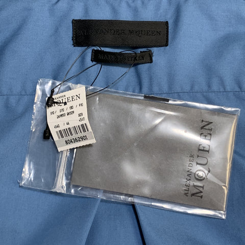 ALEXANDER MCQUEEN Taille XS Chemise à manches longues en coton bleu