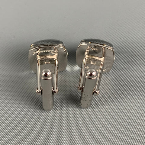 Boutons de manchette en argent massif et cristal BACCARAT