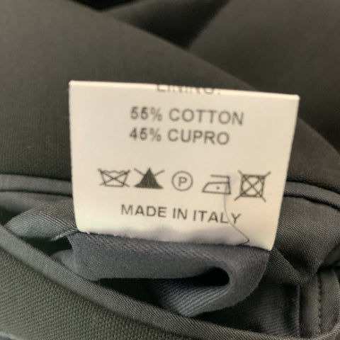 ADAM KIMMEL Size L Black Solid Wool Notch Lapel Sport Coat