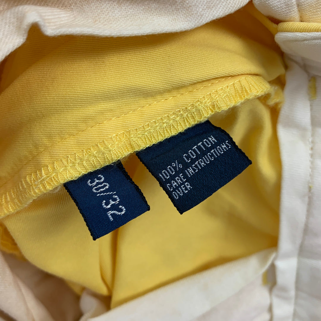 POLO by RALPH LAUREN Size 30 Yellow Cotton Chino Casual Pants