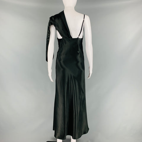CHRISTOPHER ESBER Size 6 Black Draped Shift Dress