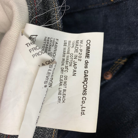 JUNYA WATANABE Size M Indigo Contrast Stitch Cotton Jeans