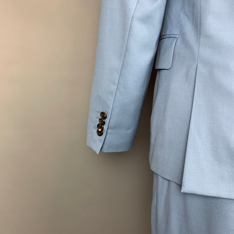 PAUL SMITH Soho Fit Size 40 Regular Light Blue Wool Notch Lapel Suit